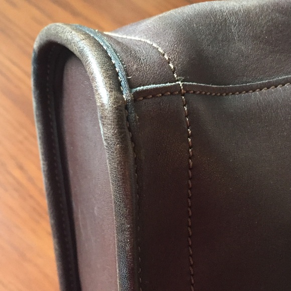 💥SALE 💥COACH GENUINE LEATHER brown handbag purse - Picture 7 of 8